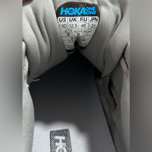 HOKA Men’s Bondi 8 Athletic Shoe In Sharkskin/Harbor Mist Size 13D ✨NWOB✨ - Picture 11 of 12